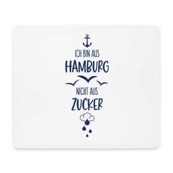 HAMBURG REGEN NICHT AUS ZUCKER SCHIETWETTER - Mousepad (Querformat) - Weiß - Vorne