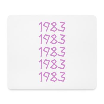 1983 - Mousepad (Querformat) - Weiß - Vorne