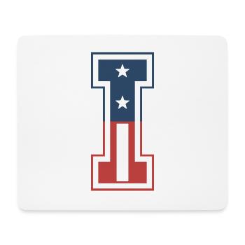 Letter I USA - Mouse Pad (horizontal) - white - Front