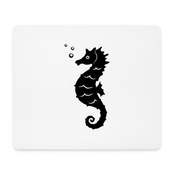 seepferdchen - Mousepad (Querformat) - Weiß - Vorne