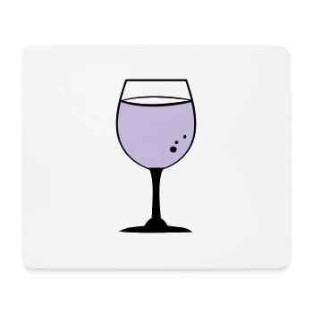 Rose wine - Mouse Pad (horizontal) - white - Front