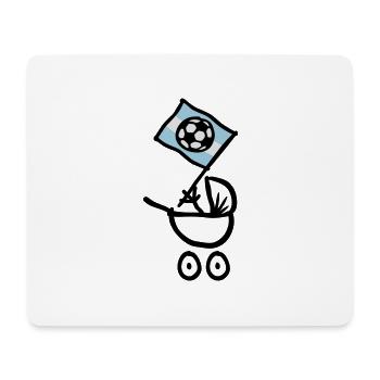 Argentina Bebé Fútbol Fan - Mousepad (Querformat) - Weiß - Vorne