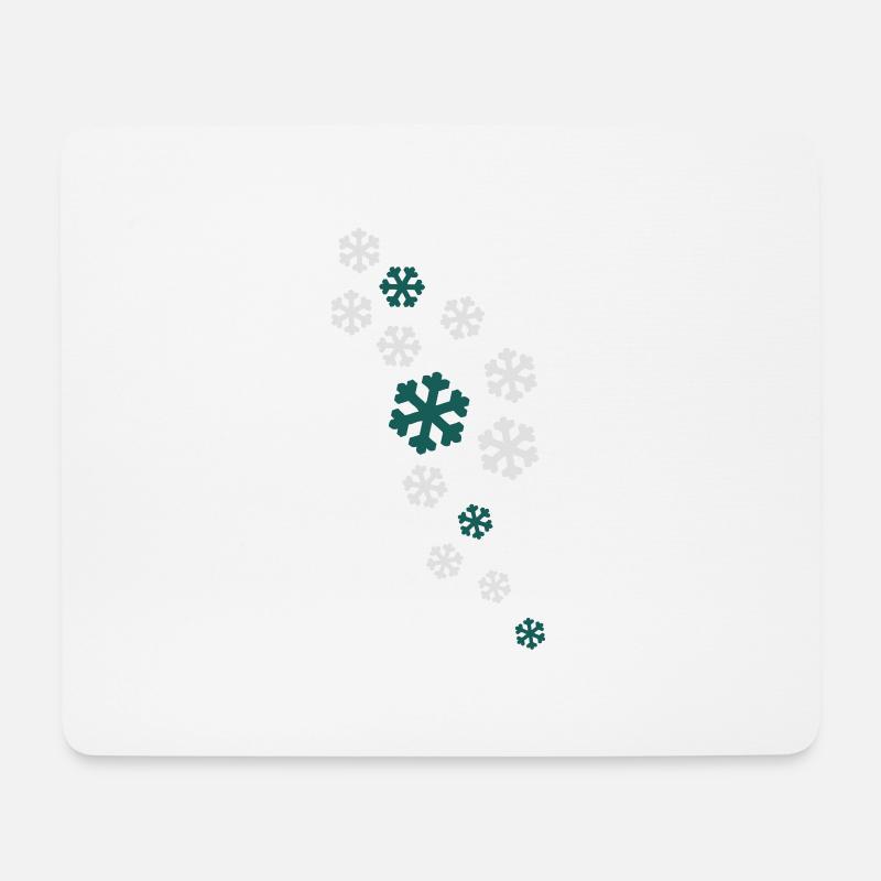 schnee - Mousepad (Querformat) - Weiß