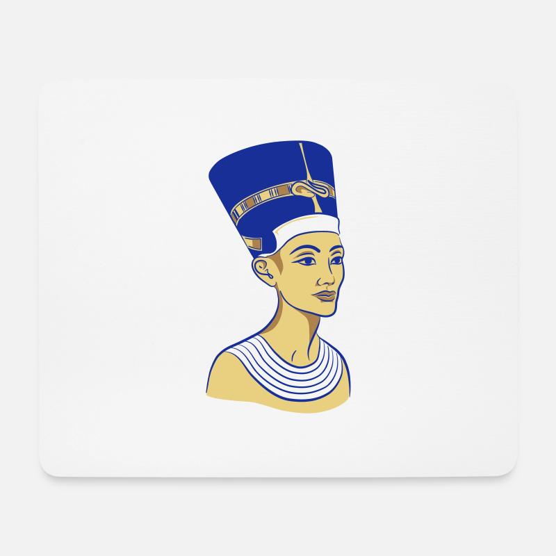 Nofretete Königin - Mousepad (Querformat) - Weiß