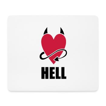 Heart Hell - Mouse Pad (horizontal) - white - Front