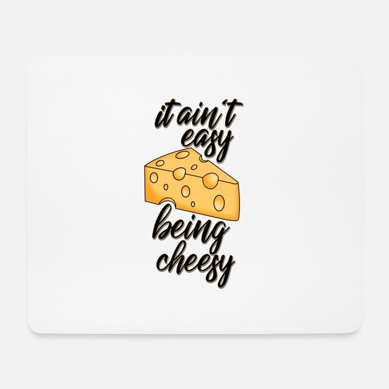 Cheesy - Mousepad (Querformat) - Weiß