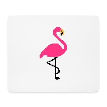 Flamingo PIxel Art - Mouse Pad (horizontal) - white - Front