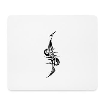 Tribal Hook Tattoo Hommes Femmes Cadeau - Tapis de souris (format paysage) - blanc - Devant