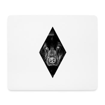 Schäferhund - Mousepad (Querformat) - Weiß - Vorne