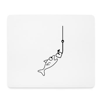 Fishing With Heart - Mouse Pad (horizontal) - white - Front
