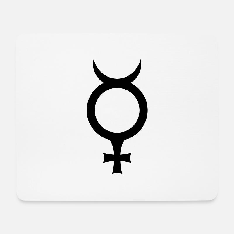 Merkur - Mousepad (Querformat) - Weiß