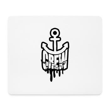 Crew Anker Graffiti Stempel - Mousepad (Querformat) - Weiß - Vorne