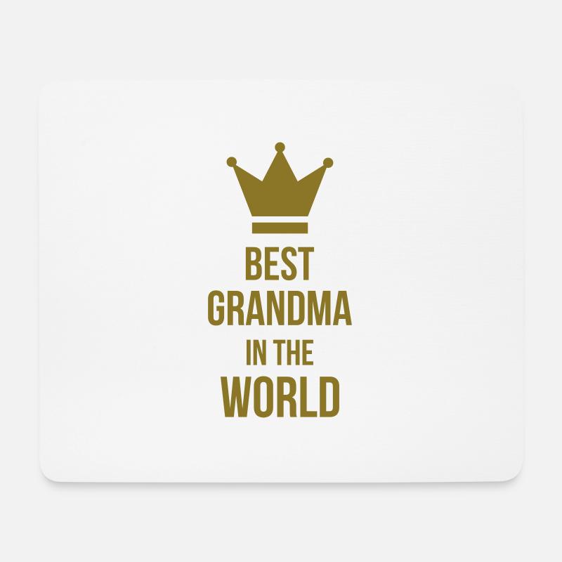 Best Grandma in the world ! - Mousepad (Querformat) - Weiß