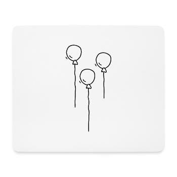 3 Luftballons - Mousepad (Querformat) - Weiß - Vorne