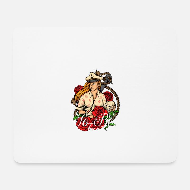 born to be free - Mousepad (Querformat) - Weiß