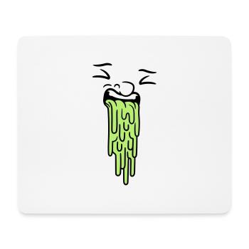 kotzendes gesicht - Mousepad (Querformat) - Weiß - Vorne