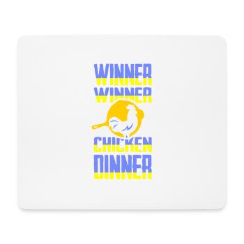 Winer Winer Chicken Dinner T-Shirt - Mousepad (Querformat) - Weiß - Vorne