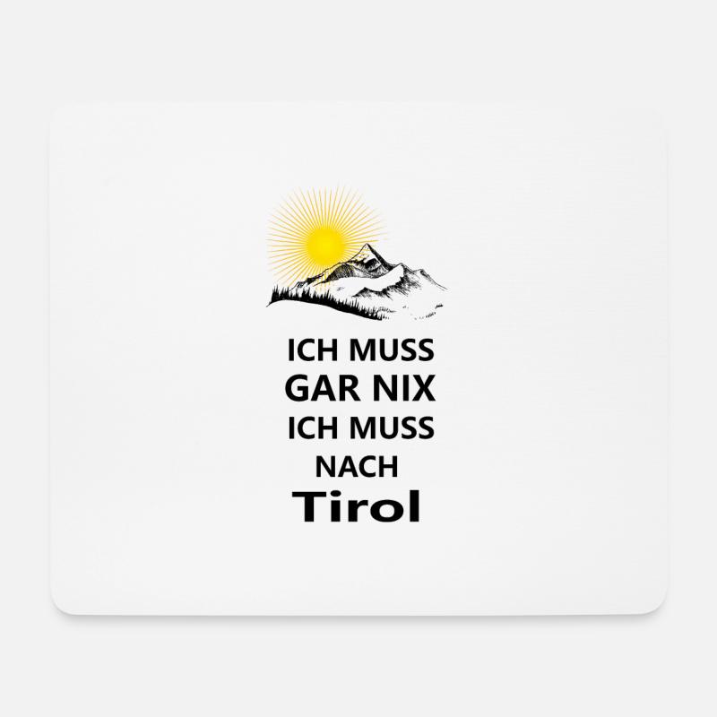 Tirol - Mousepad (Querformat) - Weiß