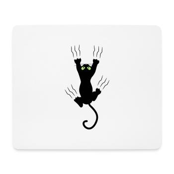 BAD BLACK CAT - Mousepad (Querformat) - Weiß - Vorne