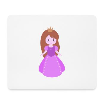 Figure de fille princesse - Tapis de souris (format paysage) - blanc - Devant