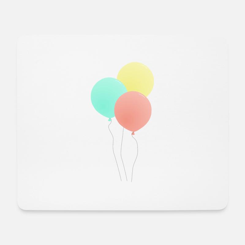 Luftballon, Feier, Party, herzlichen Glückwunsch - Mousepad (Querformat) - Weiß