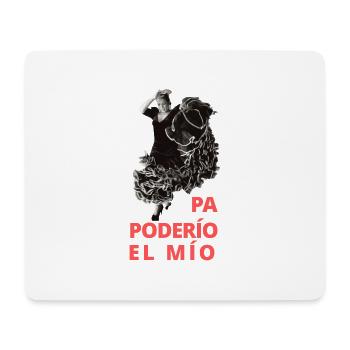 Lola Flores _ Pa poderio, el mio - rot - schwarz - Mousepad (Querformat) - Weiß - Vorne