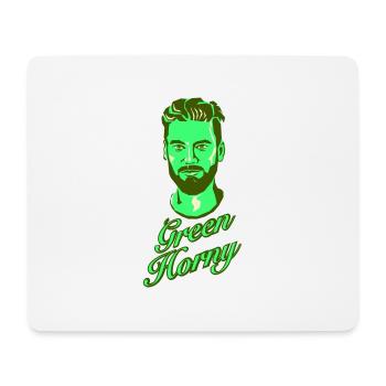 Green Horn y - Mousepad (Querformat) - Weiß - Vorne
