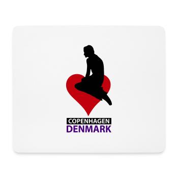 Meerjungfrau Kopenhagen Dänemark - Mousepad (Querformat) - Weiß - Vorne