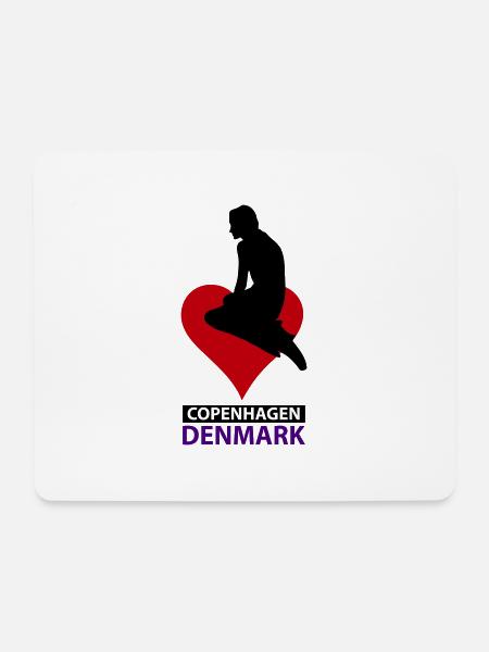 Meerjungfrau Kopenhagen Dänemark - Mousepad (Querformat) - Weiß