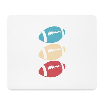 American Football American Vector Pride - Tapis de souris (format paysage) - blanc - Devant