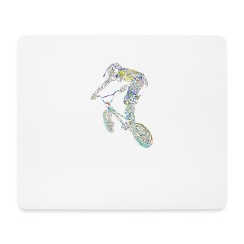 bmx - Tapis de souris (format paysage) - blanc - Devant