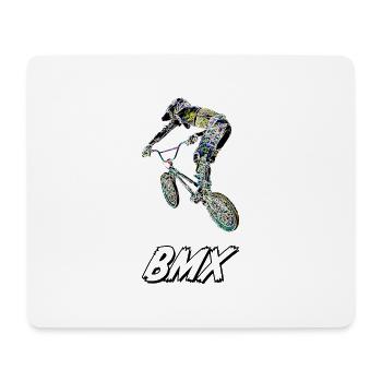 bmx race racing vtt motocross - Tapis de souris (format paysage) - blanc - Devant