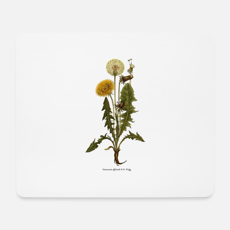Löwenzahn - Mousepad (Querformat) - Weiß