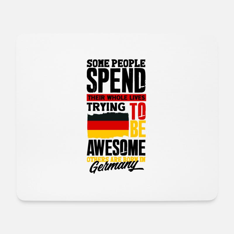 German Germany German Flag Funny Quote - Mousepad (Querformat) - Weiß