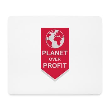 Planète sur le devis de profit - Tapis de souris (format paysage) - blanc - Devant