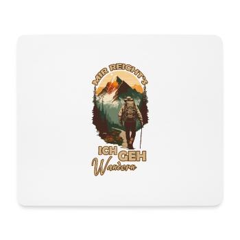 Wandern Wanderer Berg Bergsteigen Klettern Natur - Mousepad (Querformat) - Weiß - Vorne