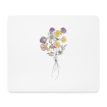Spring Bouquet - Mouse Pad (horizontal) - white - Front