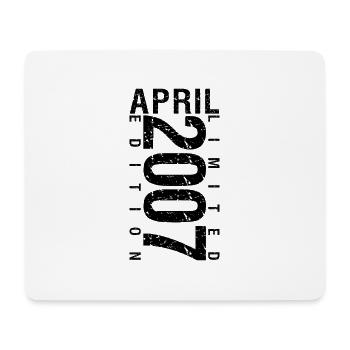 Geburtstag April 2007 April geboren im April 2007 - Mousepad (Querformat) - Weiß - Vorne