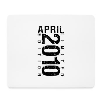 Geburtstag April 2010 April geboren im April 2010 - Mousepad (Querformat) - Weiß - Vorne