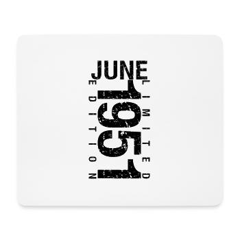 Birthday June 1951 June born in June 1951 - Mouse Pad (horizontal) - white - Front