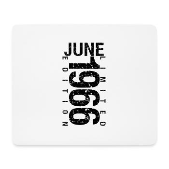 Birthday June 1966 June born in June 1966 - Mouse Pad (horizontal) - white - Front