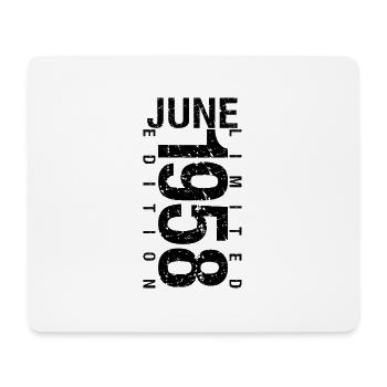 Birthday June 1958 June born in June 1958 - Mouse Pad (horizontal) - white - Front