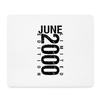 Birthday June 2000 June born in June 2000 - Mouse Pad (horizontal) - white - Front
