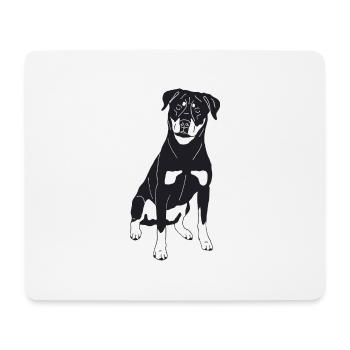 Rottweiler - Mousepad (Querformat) - Weiß - Vorne