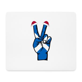 Drapeau de l’Ecosse Noël Symbole de la paix - Tapis de souris (format paysage) - blanc - Devant