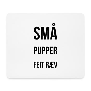 Kleine Titten, fetter Arsch - Mousepad (Querformat) - Weiß - Vorne