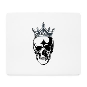 Couronne du roi du crâne - Tapis de souris (format paysage) - blanc - Devant