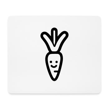 Carotte - Tapis de souris (format paysage) - blanc - Devant