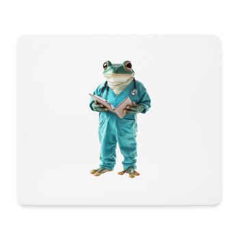 Frosch - Mousepad (Querformat) - Weiß - Vorne