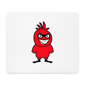 Parrot Bird Stares Nasty Aggressive Rage - Mouse Pad (horizontal) - white - Front